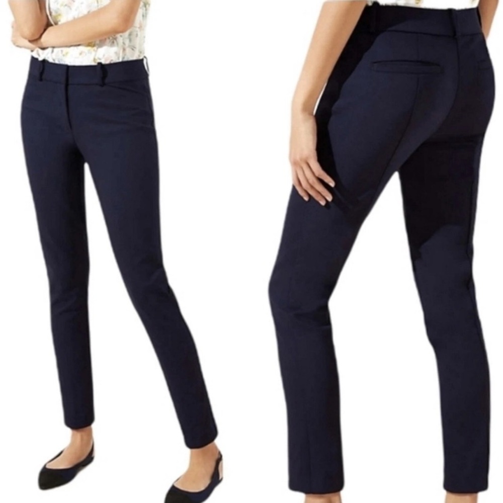 LOFT Navy Cropped Ankle Pants